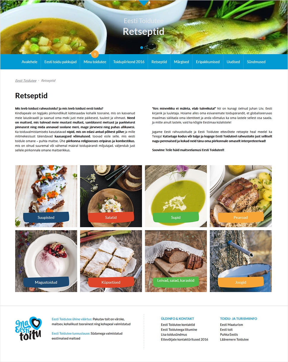 Eesti toidutee veebis ja trükis